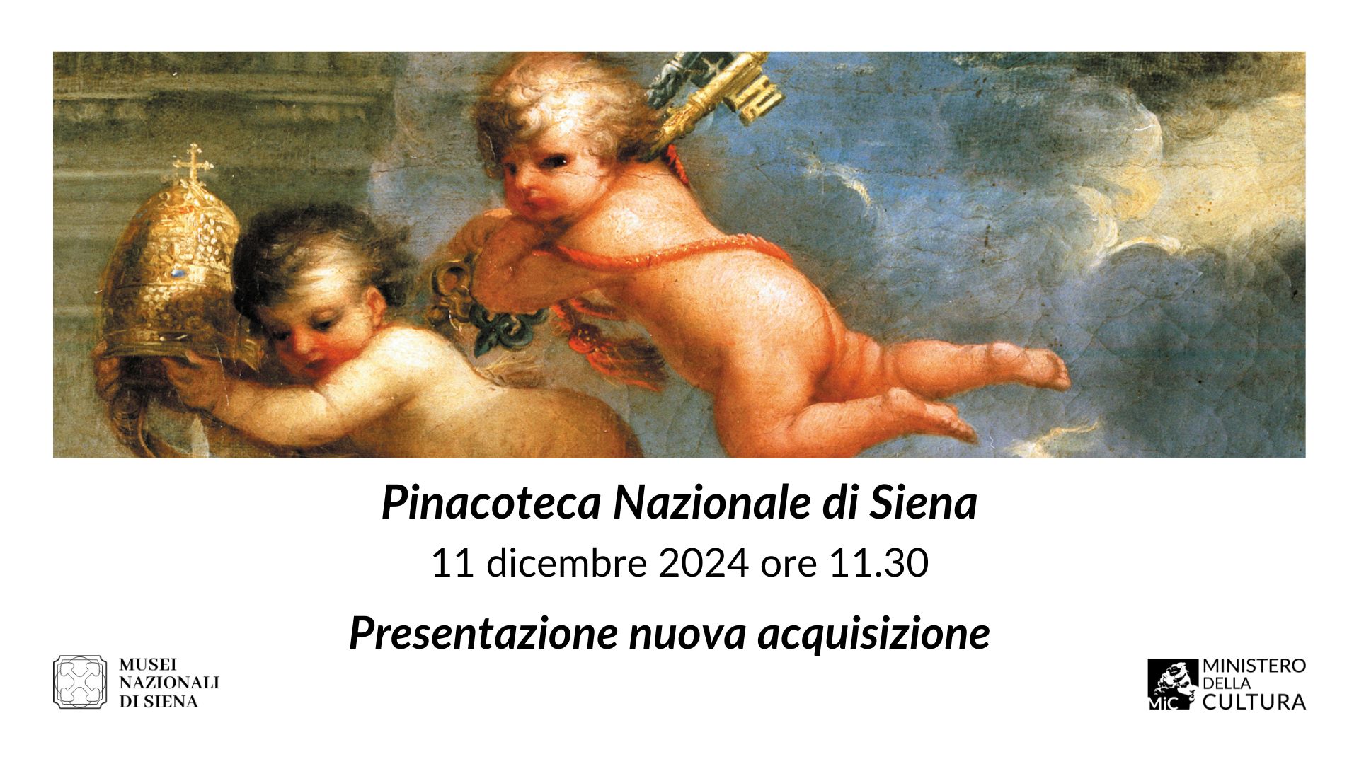 Conferenza di presentazione di una nuova acquisizione da parte della Pinacoteca Nazionale di Siena